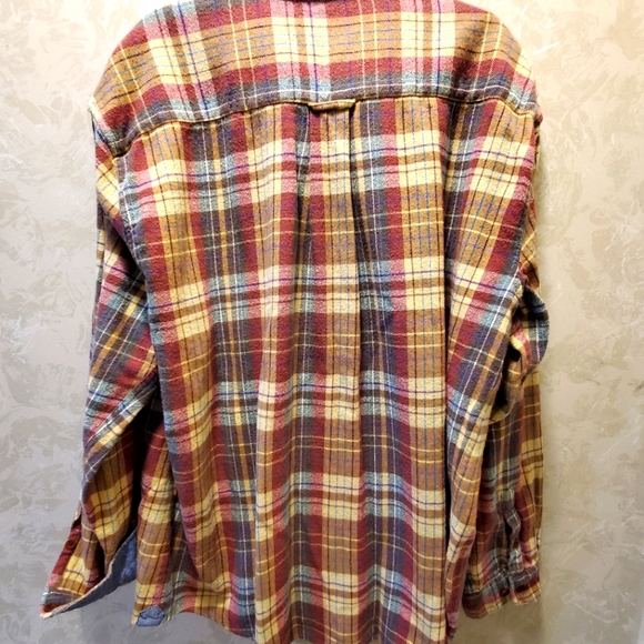 JL Powell The Sporting Life Brown/Tan/Rust Flannel LS Shirt XXL - Picture 5 of 5